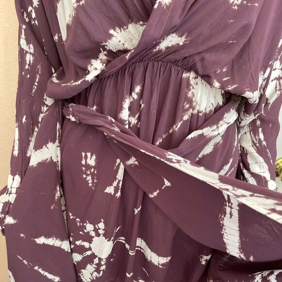 YOUNG FABULOUS & BROKE Raine Tie Dye Wrap Dress - Picture 10 of 15